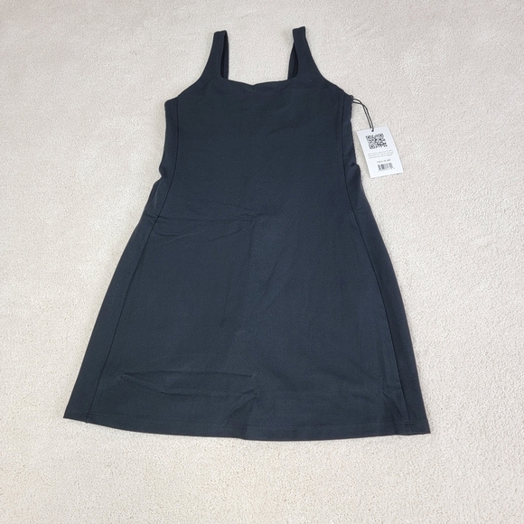 Girlfriend Collective Black Midnight Tommy Pickleball Unitard Dress Sz S NEW - Picture 5 of 11